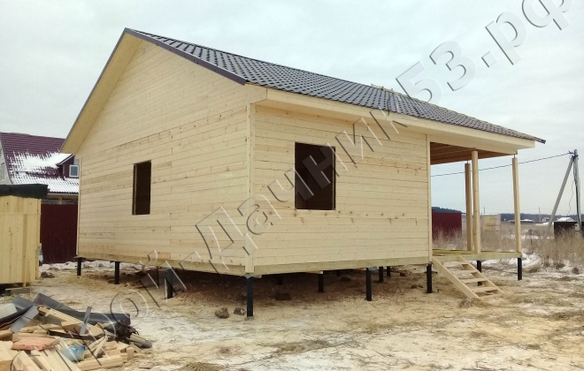 3 Брусовой дом ОД–11. 9×9, 81 м², Московская область, Чеховский район, д. Большое Петровское (4)